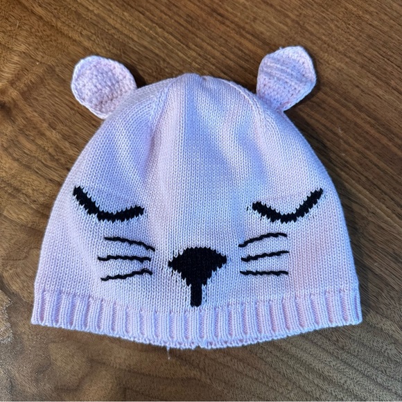 Pottery Barn Kids Knitted Light Pink Blanket, Hat And Socks. Size 6-12 M. - Picture 3 of 14